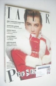 Tatler magazine - December 1983/January 1984 - Amanda Pays cover