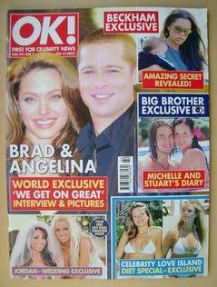 OK! magazine - Angelina Jolie and Brad Pitt cover (7 June 2005 - Issue 472)