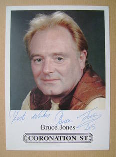 Bruce Jones autograph (hand-signed cast card)