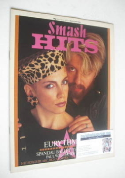 Smash Hits magazine - Eurythmics cover (5-18 January 1984)