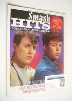 Smash Hits magazine - Tears For Fears cover (23 December 1982 - 5 January 1983)