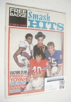Smash Hits magazine - Culture Club cover (29 September - 12 October 1983)