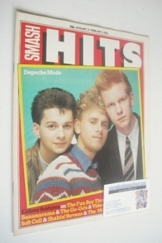 Smash Hits magazine - Depeche Mode cover (21 January - 3 February 1982)