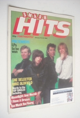<!--1980-01-10-->Smash Hits magazine - The Pretenders cover (10-23 January 