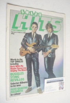 Smash Hits magazine - The Buggles cover (21 February - 5 March 1980)