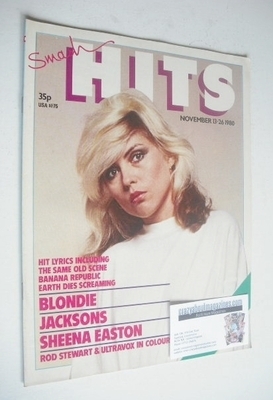 <!--1980-11-13-->Smash Hits magazine - Debbie Harry cover (13-26 November 1