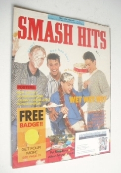 Smash Hits magazine - Wet Wet Wet cover (2-15 December 1987)