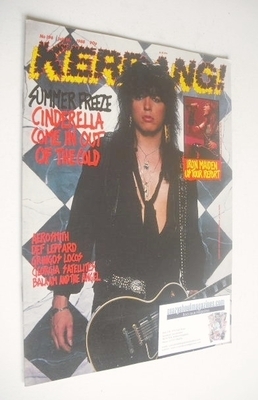 Kerrang magazine - Cinderella cover (16 July 1988 - Issue 196)