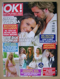 OK! magazine - David and Victoria Beckham cover (4 July 2006 - Issue 527)