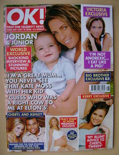 OK! magazine - Jordan and Junior cover (18 July 2006 - Issue 529)