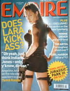 Empire magazine - Angelina Jolie Lara Croft cover (August 2001 - Issue 146)