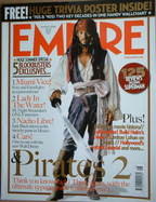 <!--2006-08-->Empire magazine - Johnny Depp cover (August 2006 - Issue 206)