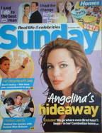 Sunday magazine - 23 October 2005 - Angelina Jolie cover