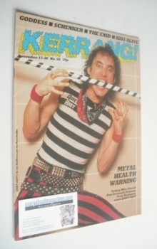 Kerrang magazine - Kevin DuBrow cover (17-30 November 1983 - Issue 55)