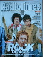 Radio Times magazine - Rock Of Ages cover Jimi Hendrix, Damon Albarn, Johnny Rotten (John Lydon) (19-25 May 2007)