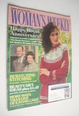 <!--1982-11-20-->Woman's Weekly magazine (20 November 1982 - British Editio