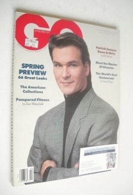 US GQ magazine - February 1989 - Patrick Swayze cover
