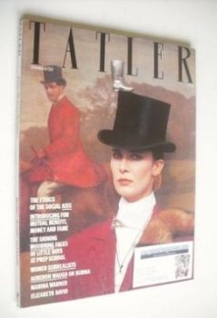Tatler magazine - October 1985 - Lady Teresa Manners cover