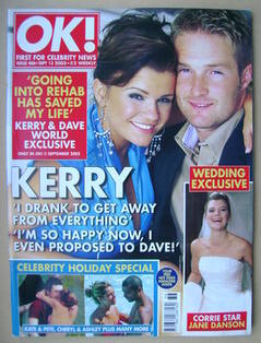 OK! magazine - Kerry Katona and Dave Cunningham cover (13 September 2005 - Issue 486)