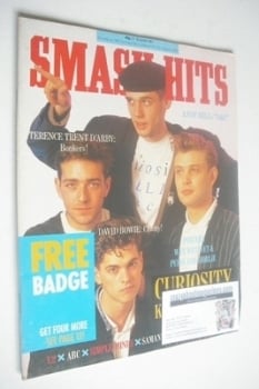 Smash Hits magazine - Curiosity Killed The Cat cover (17-30 June 1987)