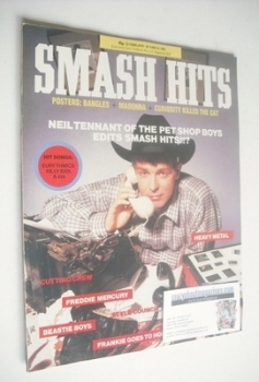 Smash Hits magazine - Neil Tennant cover (25 February-10 March 1987)