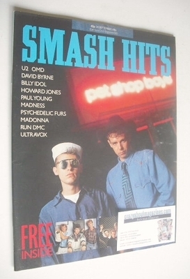 Smash Hits magazine - Pet Shop Boys cover (24 September 1986)