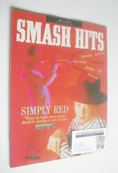 Smash Hits magazine - Mick Hucknall cover (4-17 June 1986)