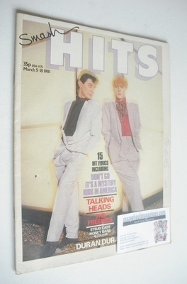 Smash Hits magazine - Roger Taylor and Nick Rhodes cover (5-18 March 1981)
