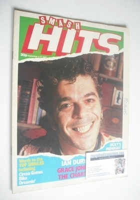 <!--1980-09-04-->Smash Hits magazine - Ian Dury cover (4-17 September 1980)