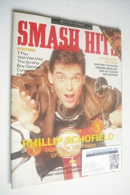 Smash Hits magazine - Phillip Schofield cover (18 November-1 December 1987)