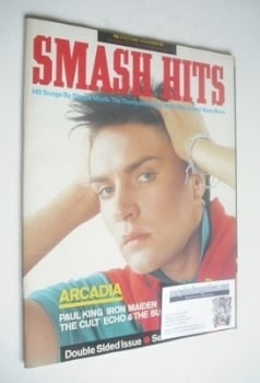 Smash Hits magazine - Simon Le Bon and Ian Astbury cover (23 October - 5 November 1985)