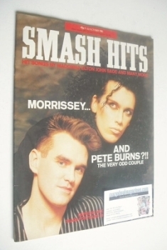 Smash Hits magazine - Pete Burns and Morrissey cover (9-22 October 1985)