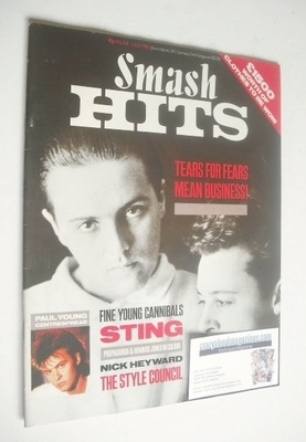 Smash Hits magazine - Tears For Fears cover (19 June - 2 July 1985)