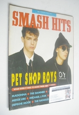 Smash Hits magazine - Pet Shop Boys cover (26 February - 11 March 1986)