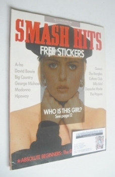 Smash Hits magazine - Patsy Kensit cover (26 March - 8 April 1986)