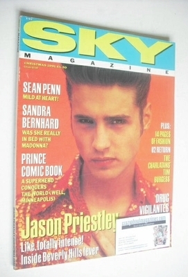 <!--1991-12-->Sky magazine - Jason Priestley cover (Christmas 1991)