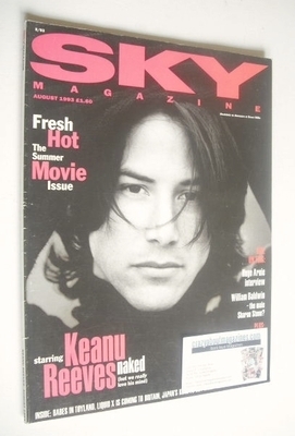 Sky magazine - Keanu Reeves cover (August 1993)
