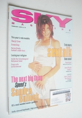 Sky magazine - Sandra Bullock cover (February 1995)