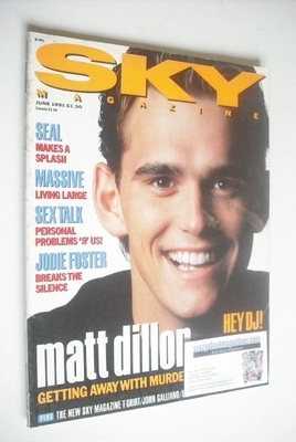 <!--1991-06-->Sky magazine - Matt Dillon cover (June 1991)