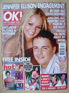 OK! magazine - Jennifer Ellison and Tony Richardson cover (28 January 2003 - Issue 351)