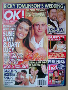 OK! magazine - Susie Amy and Gary Lucy cover (22 January 2003 - Issue 350)
