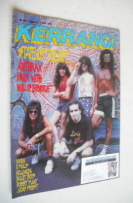 <!--1988-08-27-->Kerrang magazine - Anthrax cover (27 August 1988 - Issue 2