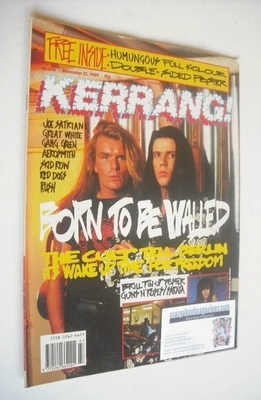 Kerrang magazine - Billy Duffy and Ian Astbury cover (25 November 1989 - Issue 266)