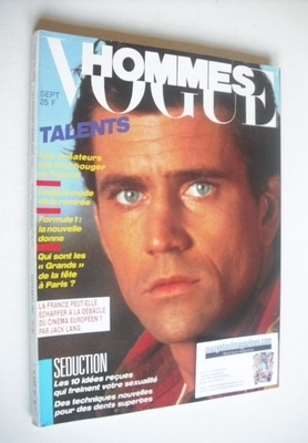 <!--1985-09-->Paris Vogue Hommes magazine - September 1985 - Mel Gibson cov