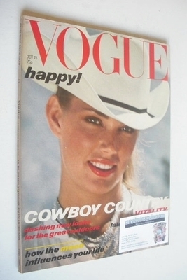 British Vogue magazine - 15 October 1978 (Vintage Issue)