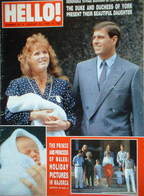 <!--1988-08-20-->Hello! magazine - The Duke and Duchess of York and baby Be