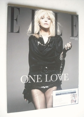 British Elle magazine - January 2009 - Courtney Love cover (Subscriber's Issue)