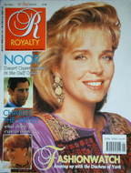 Royalty Monthly magazine - Queen Noor cover (October 1990, Vol.10 No.1)
