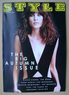 Style magazine - Alexa Chung cover (15 September 2013)