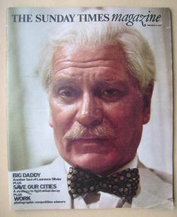 The Sunday Times magazine - Laurence Olivier cover (28 November 1976)